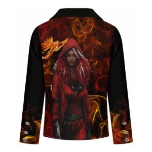 women's casual blazer "diverse divas collection" firebird warrior